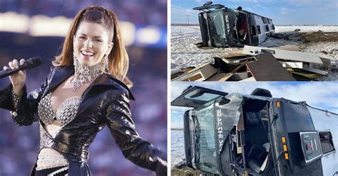 shania twain tour bus rolls over